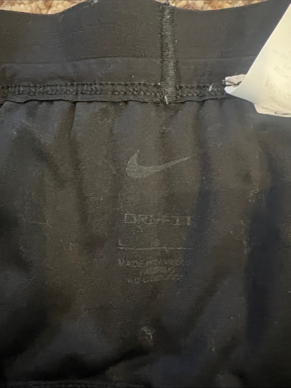Nike Black Dri-FIT Active Pants with Subtle Logo - Picture 5 of 8